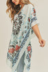 Bali Retreat Blue and Black Kimono