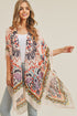 Bali Retreat Coral and Black Kimono