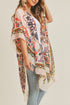 Bali Retreat Coral and Black Kimono