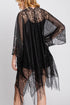 Bay Breeze Black Lace Kimono