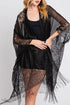 Bay Breeze Black Lace Kimono