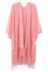 Bay Breeze Pink Lace Kimono