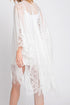 Bay Breeze White Lace Kimono