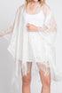 Bay Breeze White Lace Kimono