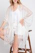 Bay Breeze White Lace Kimono