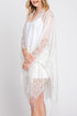 Bay Breeze White Lace Kimono