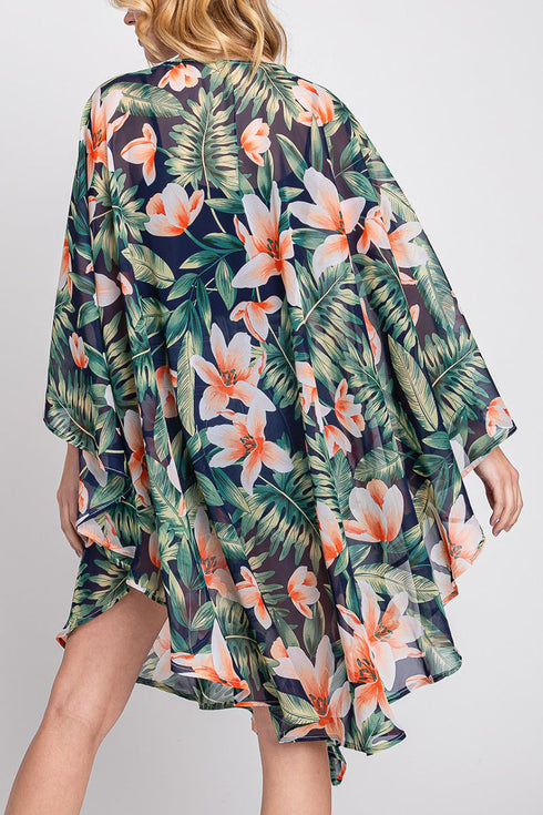 Island Edit Navy Kimono