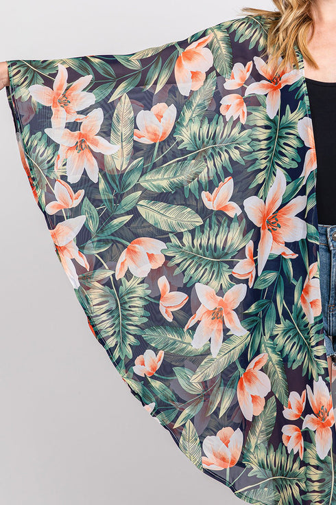 Island Edit Navy Kimono