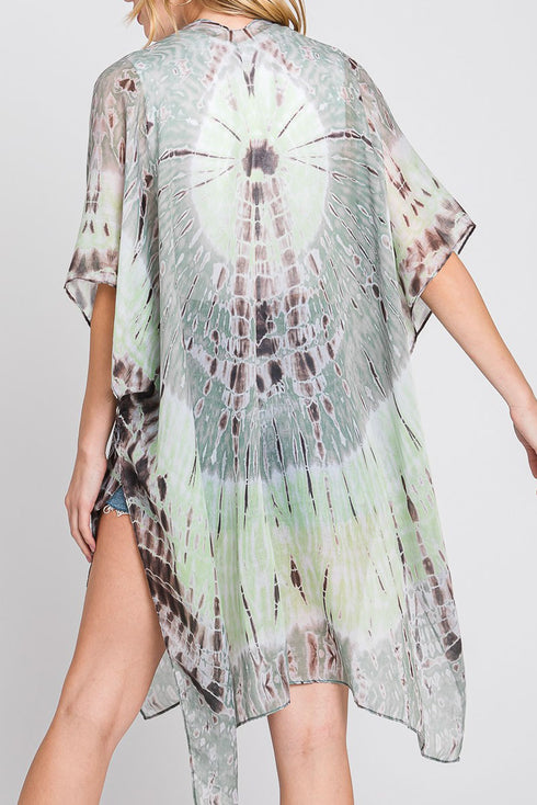 Balmy Breeze Green Kimono