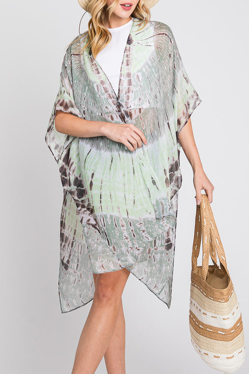 Balmy Breeze Green Kimono