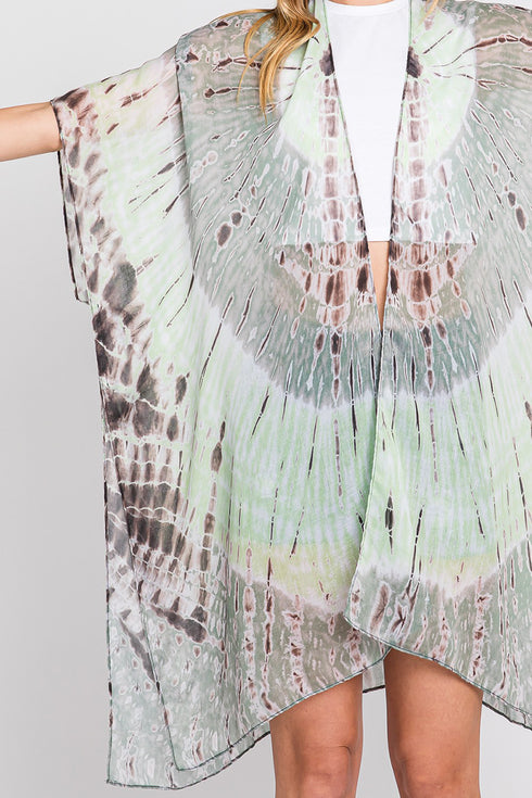 Balmy Breeze Green Kimono