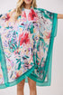 Garden Gallery Green Silky Kimono