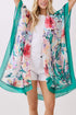 Garden Gallery Green Silky Kimono