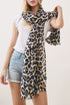 Spotted Status Beige Leopard Long Scarf