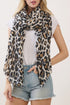 Spotted Status Beige Leopard Long Scarf
