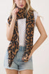 Spotted Status Brown Leopard Long Scarf