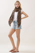 Spotted Status Brown Leopard Long Scarf