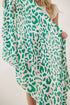 Spotted Status Pink and Green Leopard Long Scarf