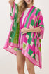 Poetry In Motion Pink and Green Kimono
