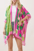Poetry In Motion Pink and Green Kimono