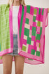 Poetry In Motion Pink and Green Kimono