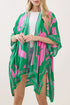 Rosette Dreams Pink and Green Kimono