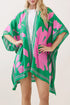 Rosette Dreams Pink and Green Kimono