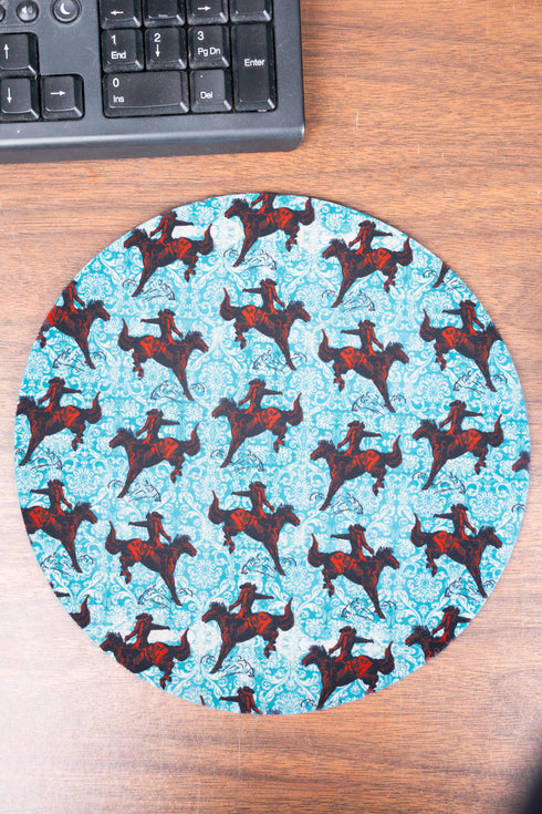 Cedar Valley Rodeo Round Mousepad