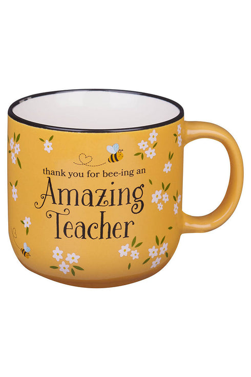 Amazing Teacher Blossom and Bees Ceramic Mug