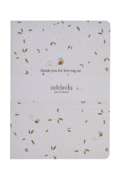 Set of 3 Amazing Teacher Blossom and Bees Notebooks