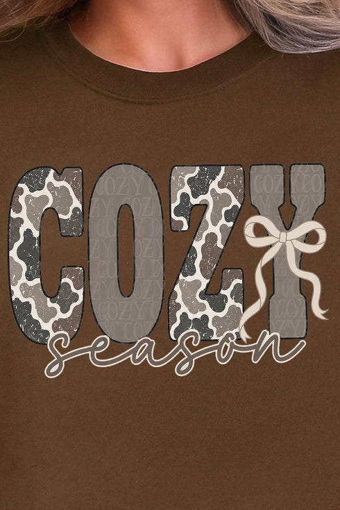 Camo Cozy Season Ecosmart Crewneck Sweatshirt