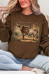 Desert Monarch Longhorn Ecosmart Crewneck Sweatshirt