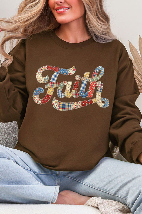 Faith Sewn Sweet Ecosmart Crewneck Sweatshirt
