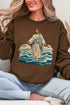 Faux Yarn Walking On Water Ecosmart Crewneck Sweatshirt