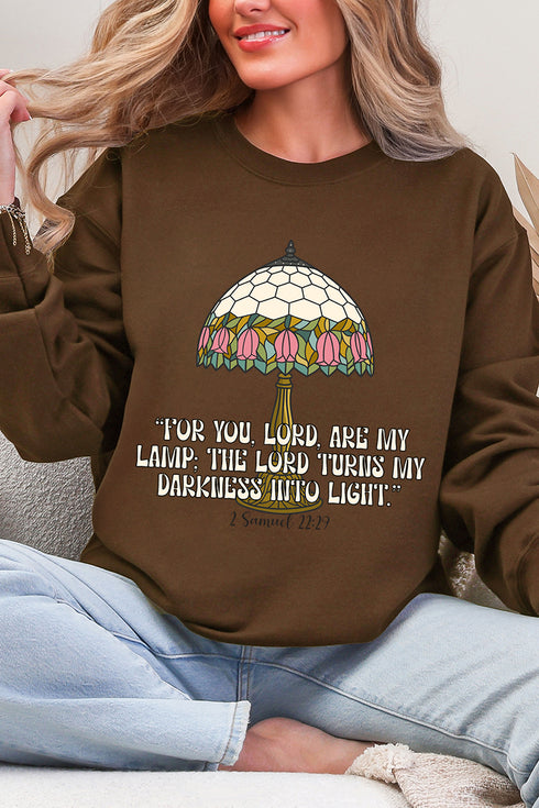 For You, Lord, Are My Lamp Ecosmart Crewneck Sweatshirt