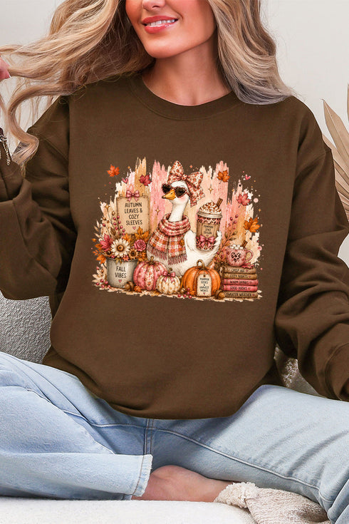 Goose Fall Vibes Ecosmart Crewneck Sweatshirt