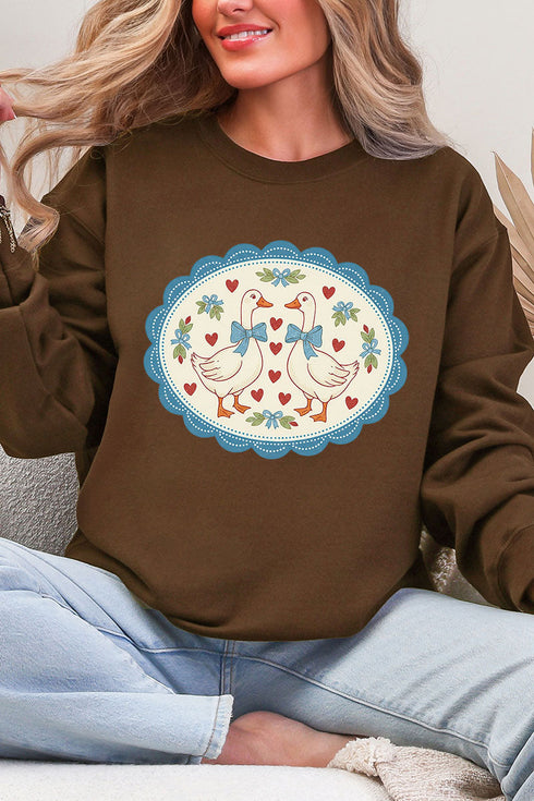 Goosey Little Love Ecosmart Crewneck Sweatshirt