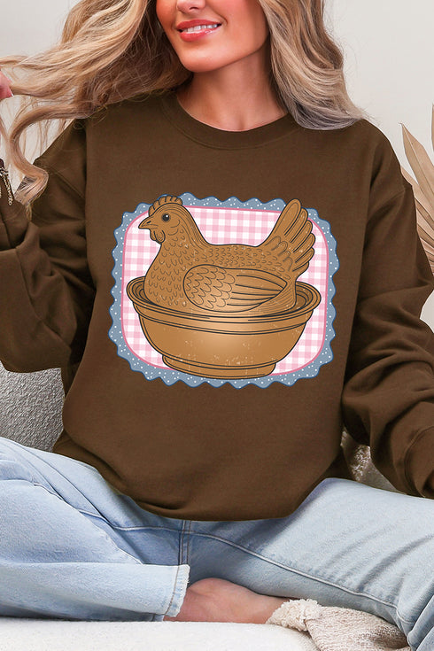 Hen & Home Ecosmart Crewneck Sweatshirt