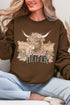 Prayin' Heifer Ecosmart Crewneck Sweatshirt