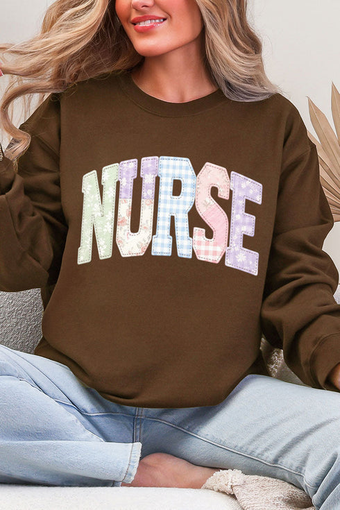 Soft Stitch Nurse Ecosmart Crewneck Sweatshirt