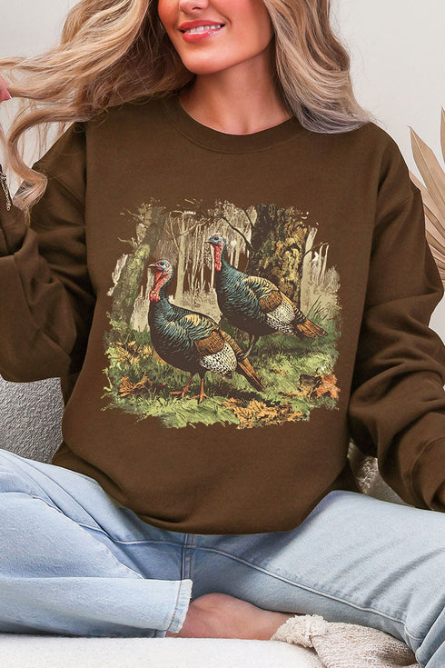 Turkey Trails Ecosmart Crewneck Sweatshirt
