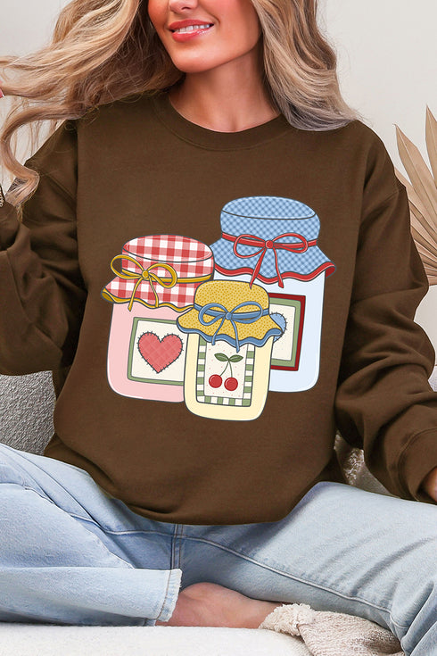 Side Bows Sweet Country Preserves Ecosmart Crewneck Sweatshirt