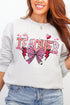 Bow Teacher Doodle Ecosmart Crewneck Sweatshirt