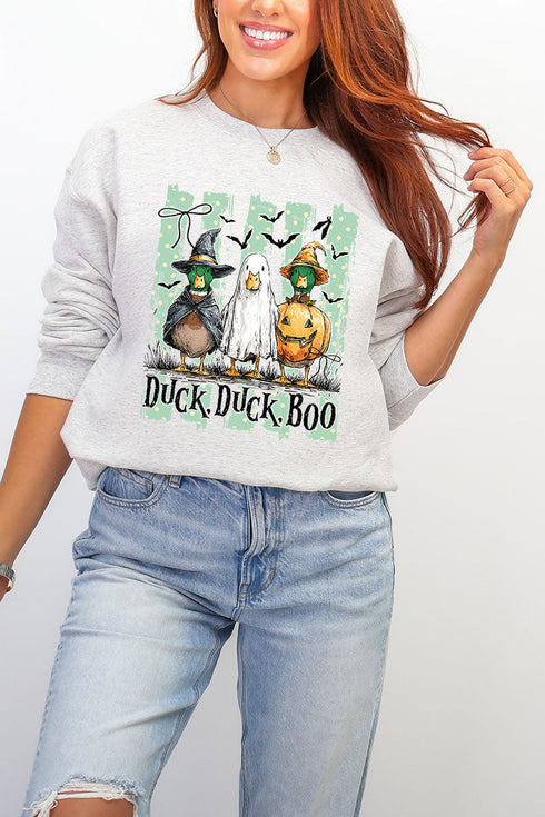 Duck, Duck, Boo Ecosmart Crewneck Sweatshirt