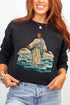 Faux Yarn Walking On Water Ecosmart Crewneck Sweatshirt