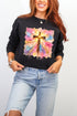 Pastel Brushstroke Cross Ecosmart Crewneck Sweatshirt
