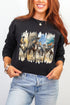 Retro Rodeo Rebel Ecosmart Crewneck Sweatshirt