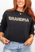 White Faux Knitted Custom Name Ecosmart Crewneck Sweatshirt