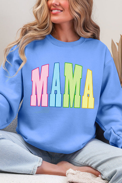 Color Me Loved Mama Ecosmart Crewneck Sweatshirt
