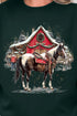 Snowy Stable Christmas Ecosmart Crewneck Sweatshirt